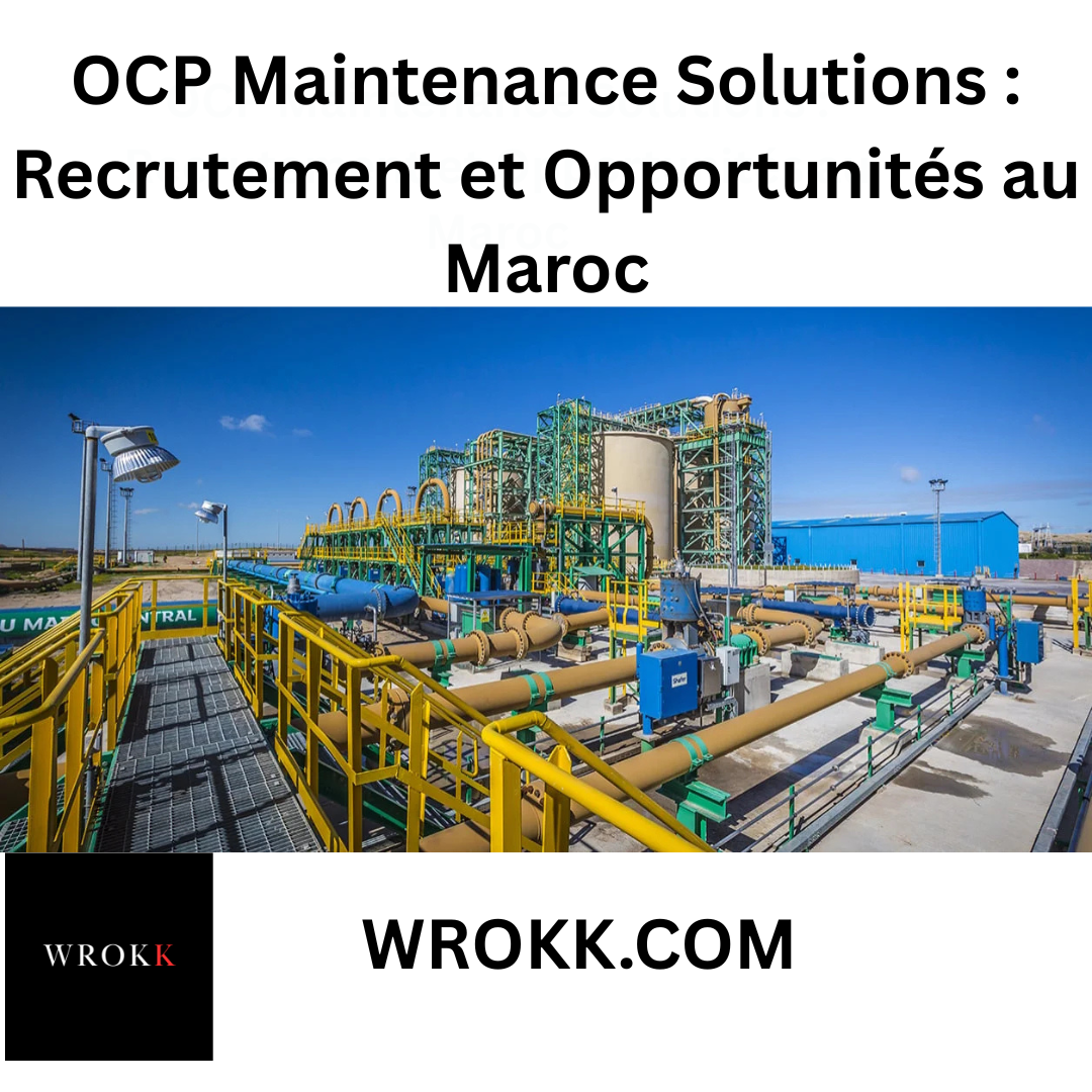 OCP Recrute : offre de concours au Maroc
