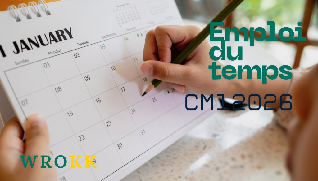 Emploi du temps CM1 2026