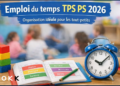Emploi du temps TPS PS