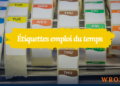Étiquettes emploi du temps